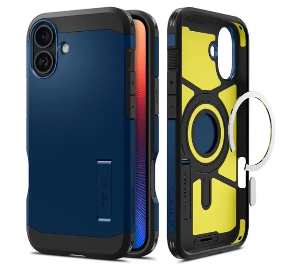 Spigen Tough Armor MagSafe do iPhone 16 Granatowy