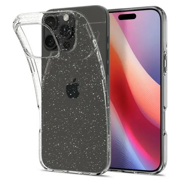 Etui Spigen Liquid Crystal Glitter do iPhone 16 Pro Przezroczysty