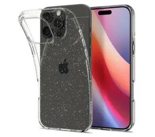 Spigen Liquid Crystal Glitter do iPhone 16 Pro Przezroczysty