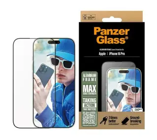PanzerGlass Screen Protector Aluminum Frame do iPhone 16 Pro
