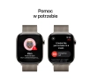 Apple Watch Series 10 GPS + Cellular koperta 46mm tytan naturalny bransoleta mediolańska naturalna M/L