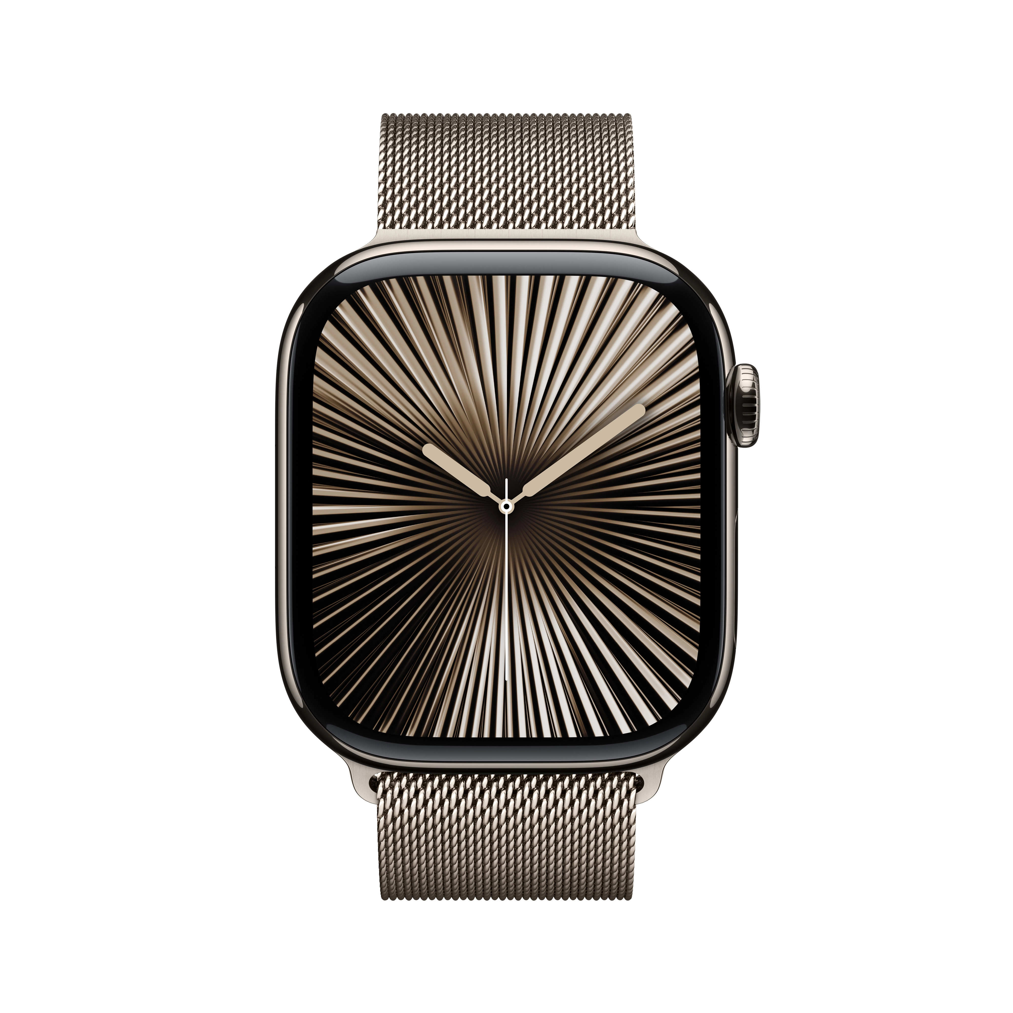 Apple Watch Series 10 GPS + Cellular koperta 46mm tytan naturalny bransoleta mediolańska naturalna M/L