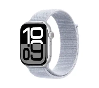 Apple Watch Series 10 GPS + Cellular koperta 46mm aluminium srebrny opaska sportowa  błękitny obłok