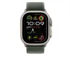 Opaska Apple Trail zielony do koperty 49mm M/L elementy z tytanu w kolorze naturalnym