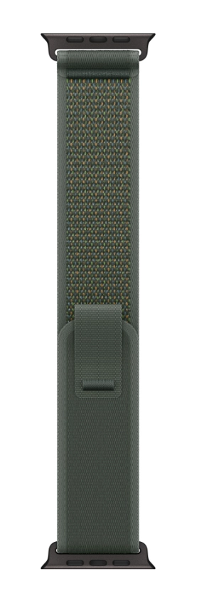 Opaska Apple Trail zielony do koperty 49mm M/L elementy z tytanu w kolorze naturalnym