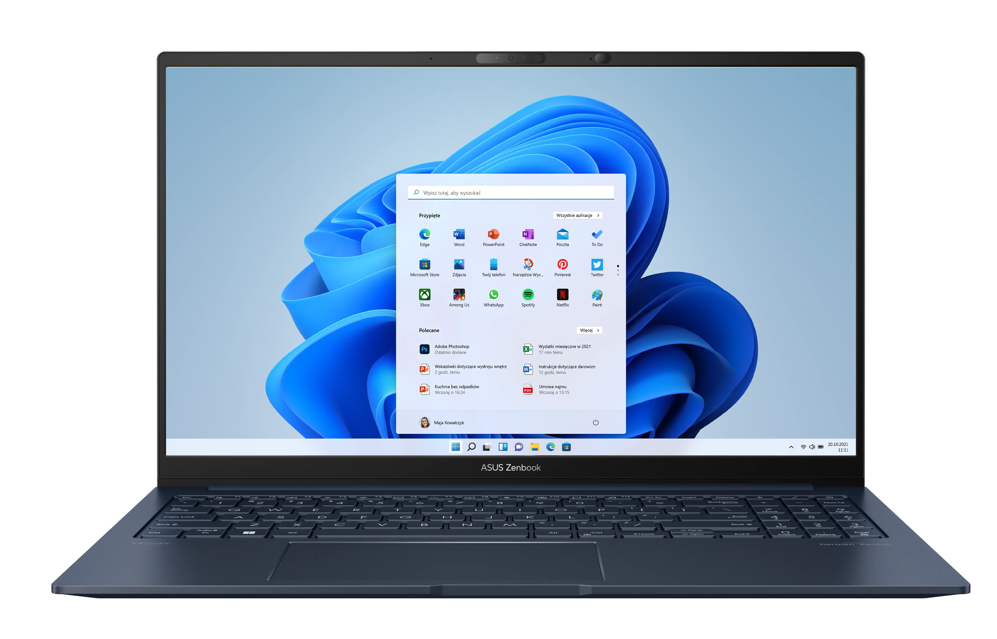 Laptop ASUS Zenbook 15 UM3504DA-BN160W 15,6" R7 7735U 32GB RAM 1TB Dysk SSD Win11 Niebieski