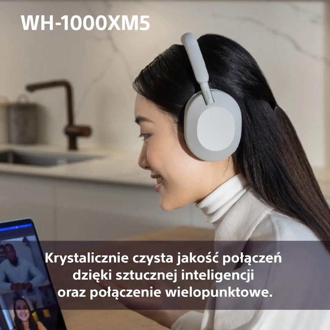 Słuchawki bezprzewodowe Sony WH-1000XM5 ANC Nauszne Bluetooth 5.2 Smoky Pink