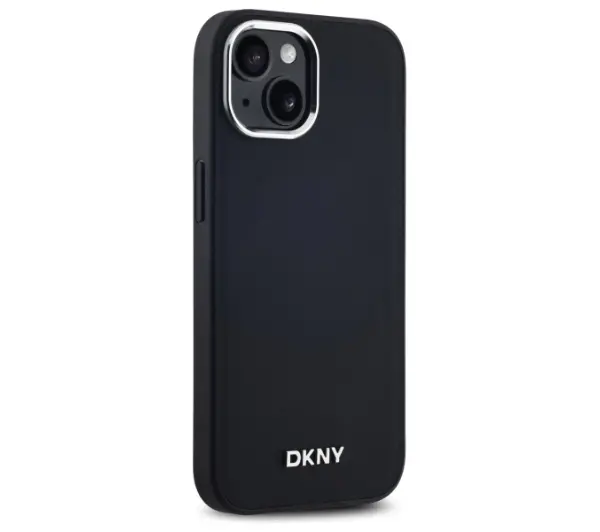 DKNY Plain Logo MagSafe do iPhone 15 Czarny