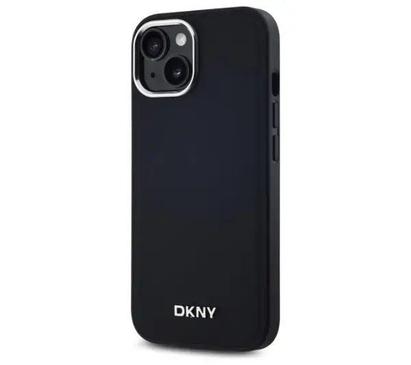 DKNY Plain Logo MagSafe do iPhone 15 Czarny