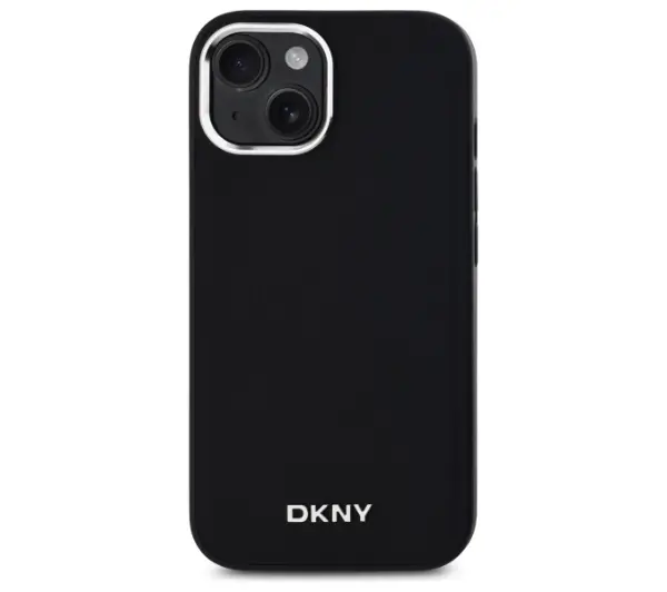 DKNY Plain Logo MagSafe do iPhone 15 Czarny