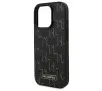 Etui Karl Lagerfeld Leather Monogram Metal Logo do iPhone 16 Pro Czarny