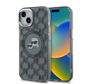 Karl Lagerfeld IML Monogram do iPhone 15 Plus Czarny