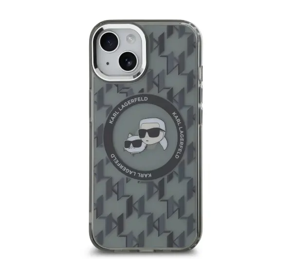 Karl Lagerfeld IML Monogram do iPhone 15 Plus Czarny