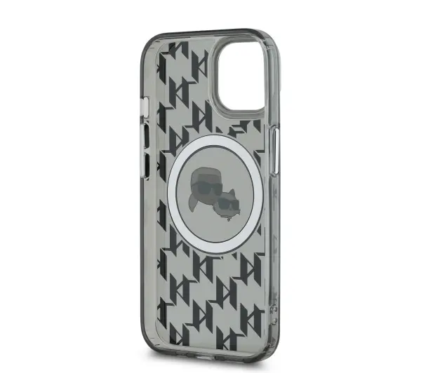 Karl Lagerfeld IML Monogram do iPhone 15 Plus Czarny