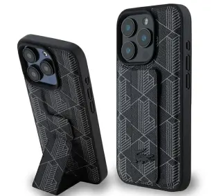 Lacoste Grip Stand Mono do iPhone 16 Pro Czarny