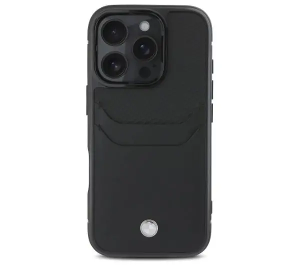 BMW Sign Leather Cardslot do iPhone 16 Pro Max Czarny