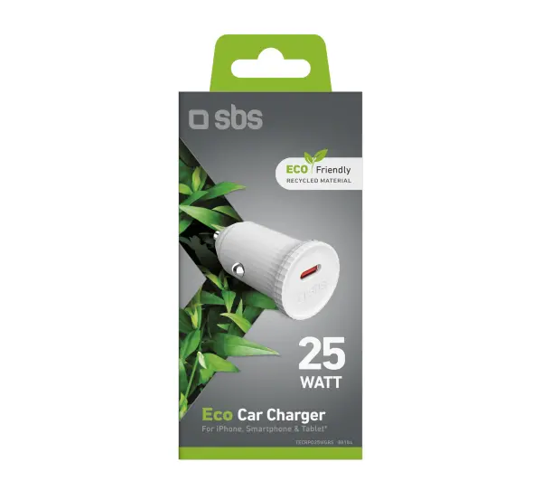 SBS ECO Car GRS USB-C 25W Biały