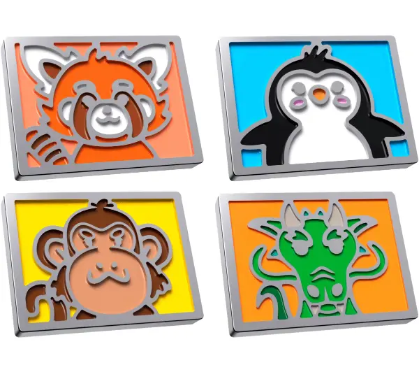 HyperX Cute Magnetic Gaming Badges