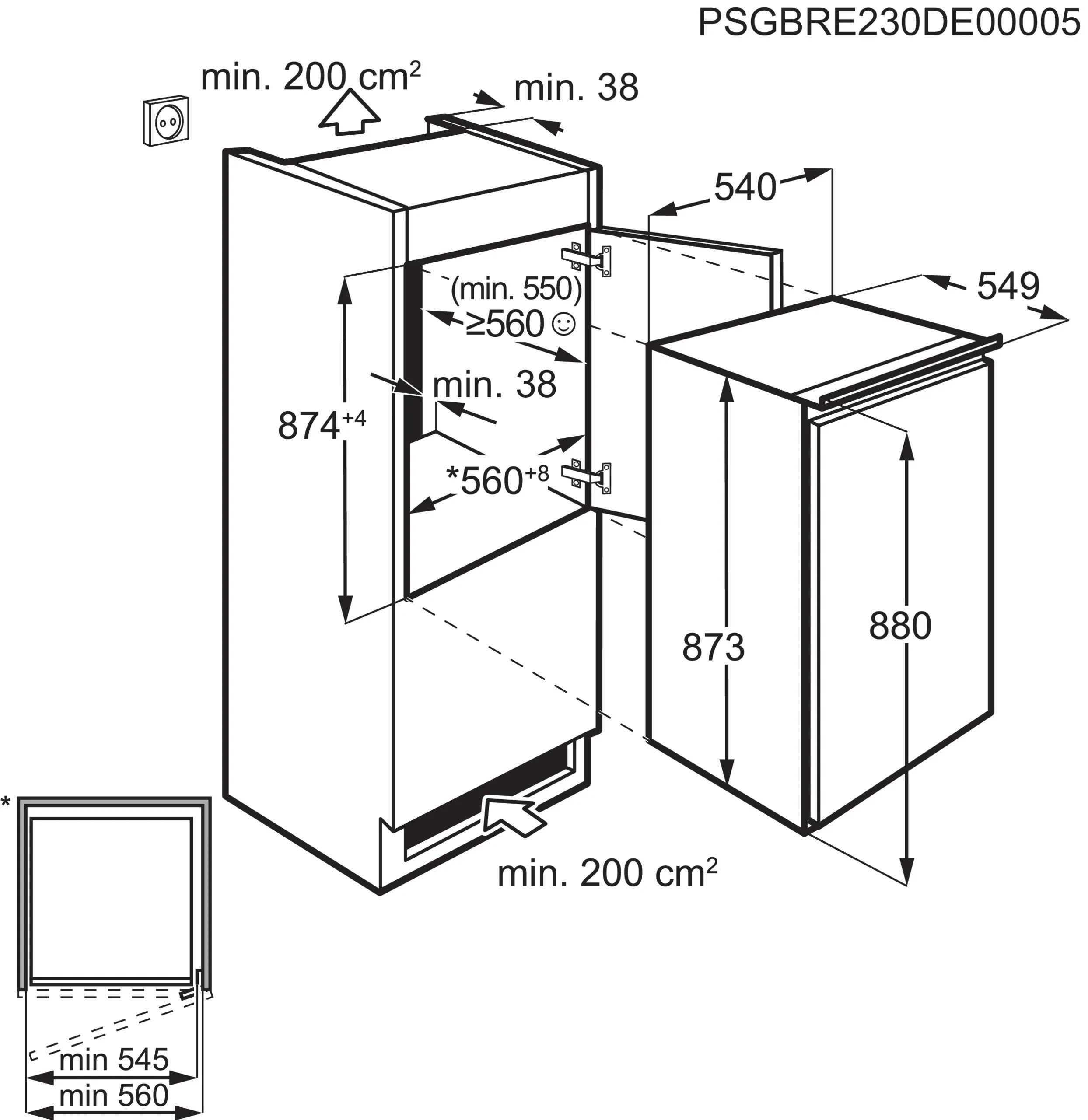 фото Холодильник з морозильною камерою Electrolux LFB2AE88S1