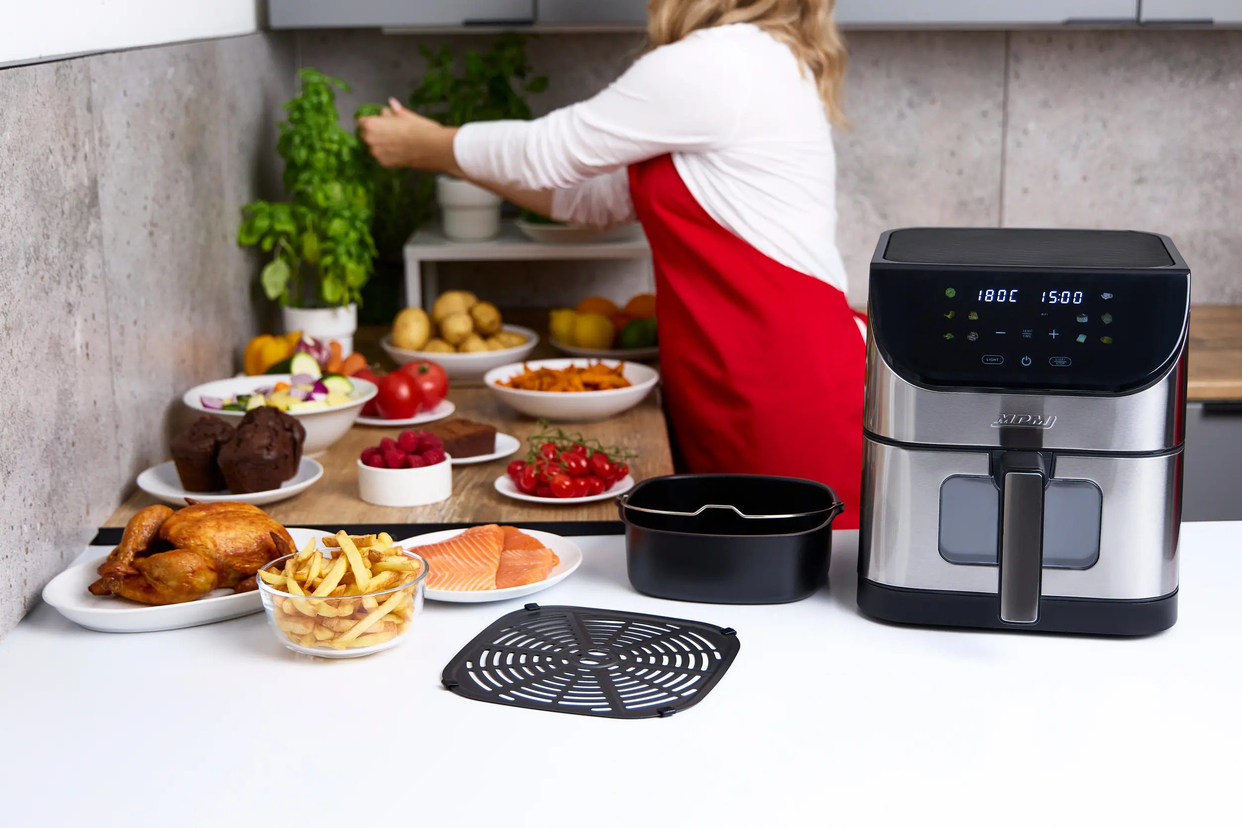 Air fryer MPM MFR10M 1500W 6l Aplikacja mobilna