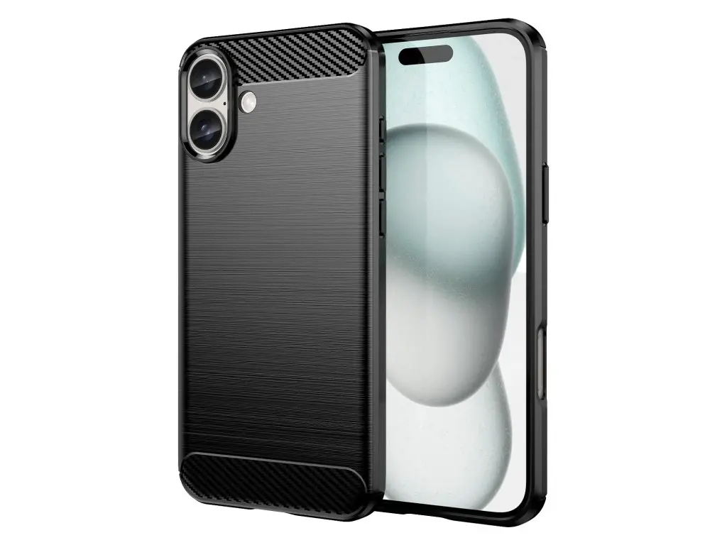 Etui Winner WG Carbon do iPhone 16 Plus Czarny