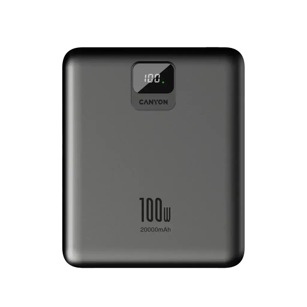 Powerbank Canyon PB-2008 20000mAh PD 100W Szary