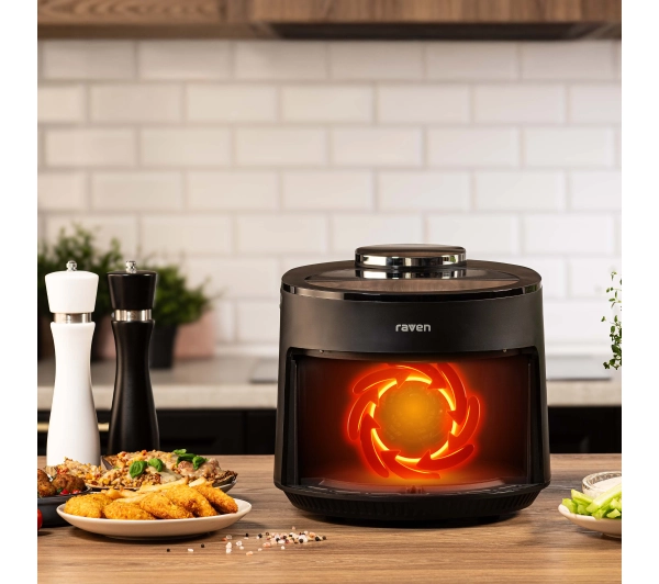 Raven EFN009 Frytkownica niskotłuszczowa 1500W 5l 12 programów automatycznych - Kup na Raty - RRSO 0%