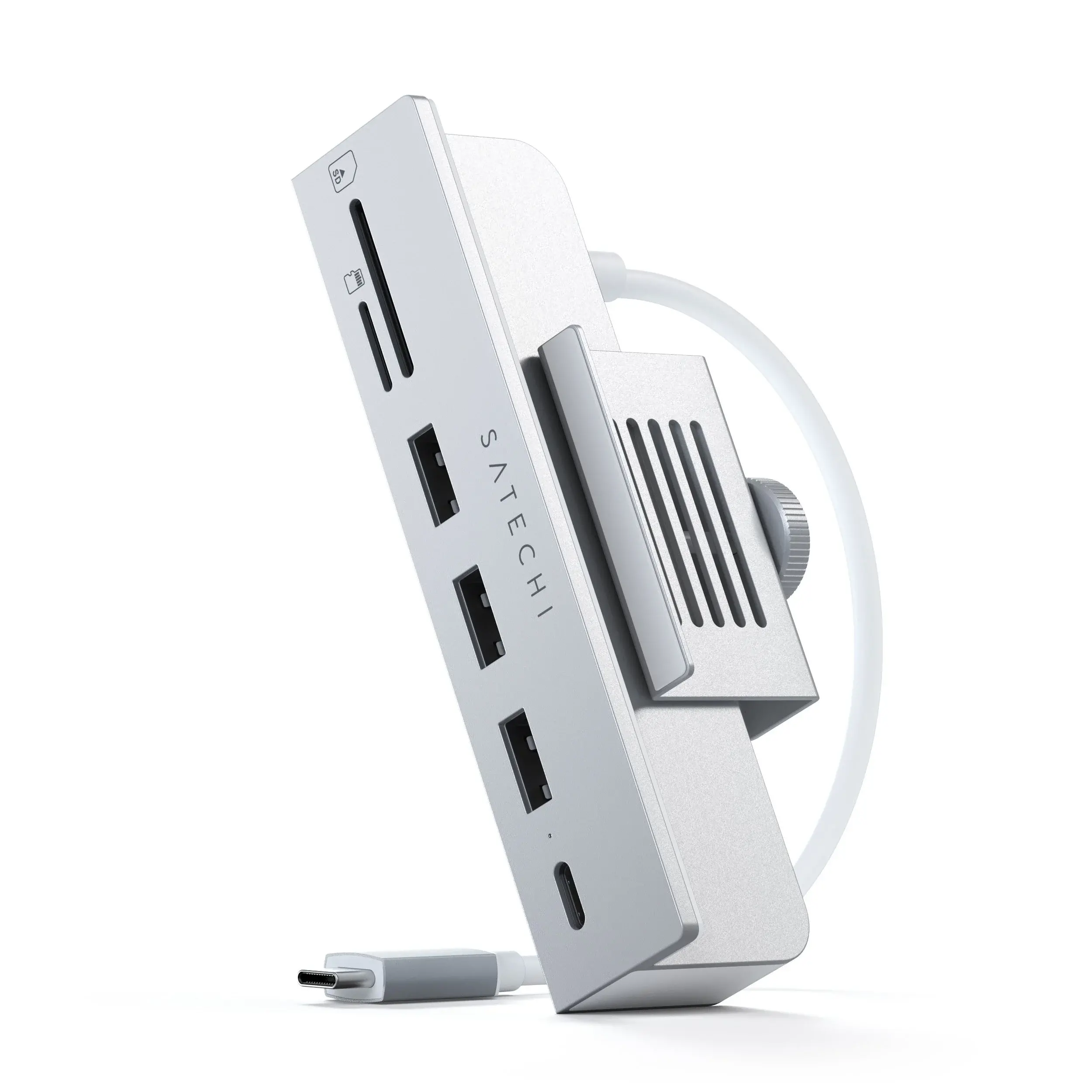 Hub USB Satechi ST-UCICHS USB-C Clamp Hub iMac Srebrny