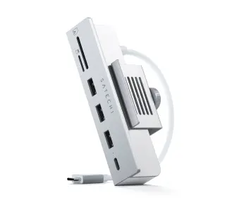 Satechi ST-UCICHS USB-C Clamp Hub iMac Srebrny