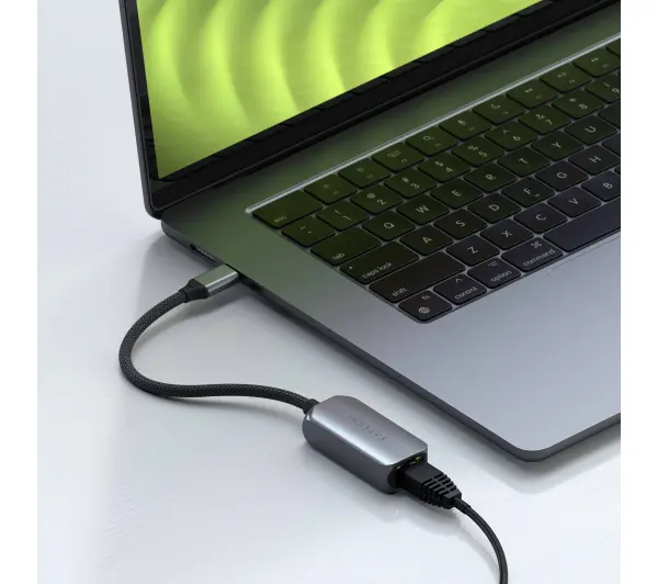 Satechi ST-AE25M USB-C 2.5 Gigabit Ethernet Adapter Szary