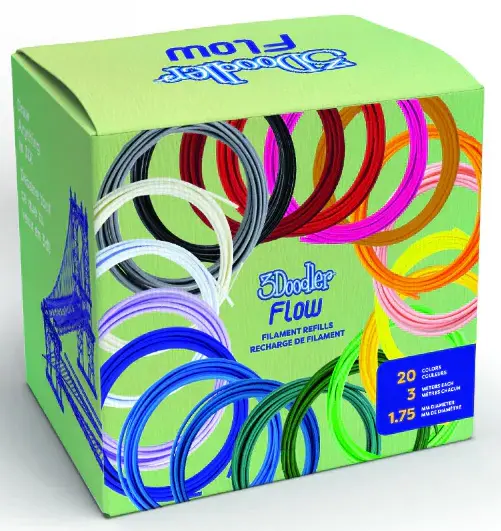 3Doodler FlowFills PLA 1,75mm 20 zwojów po 4,8m Dobra cena,