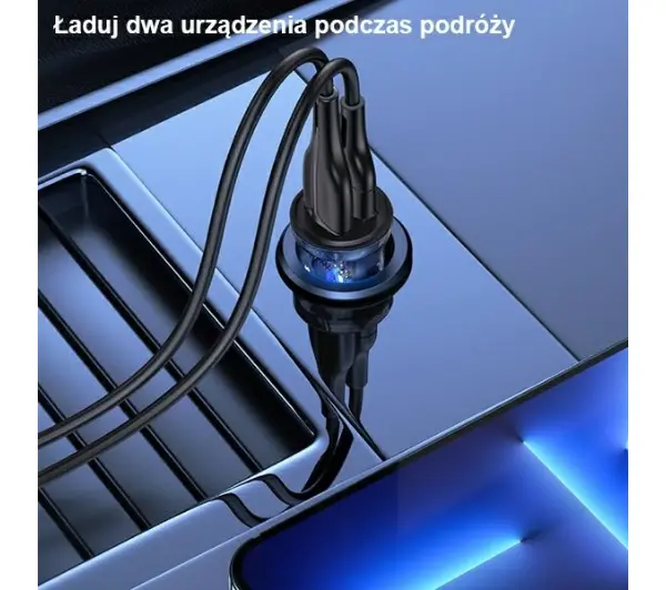 USAMS 3A 2xUSB-A Fast Charge Niebieski