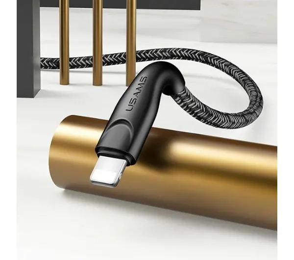 USAMS USB do Lightning 2A Fast Charge 1m Czerwony
