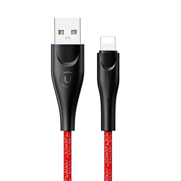 Kabel USAMS USB do Lightning 2A Fast Charge 1m Czerwony