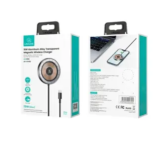 Ładowarka indukcyjna USAMS magnetic 15W Czarny
