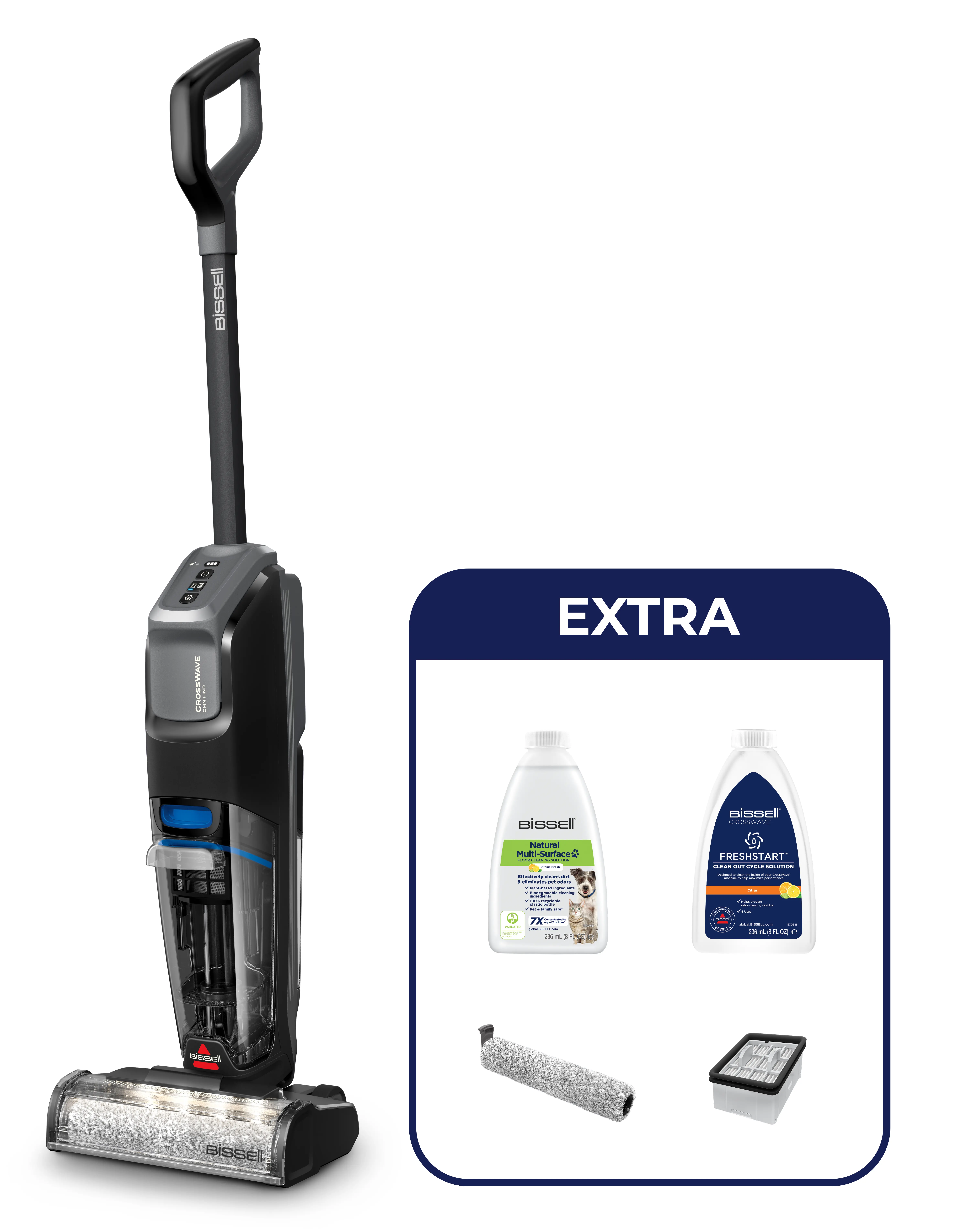 фото Вертикальний пилосос Bissell CrossWave OmniFind Pro 4008N