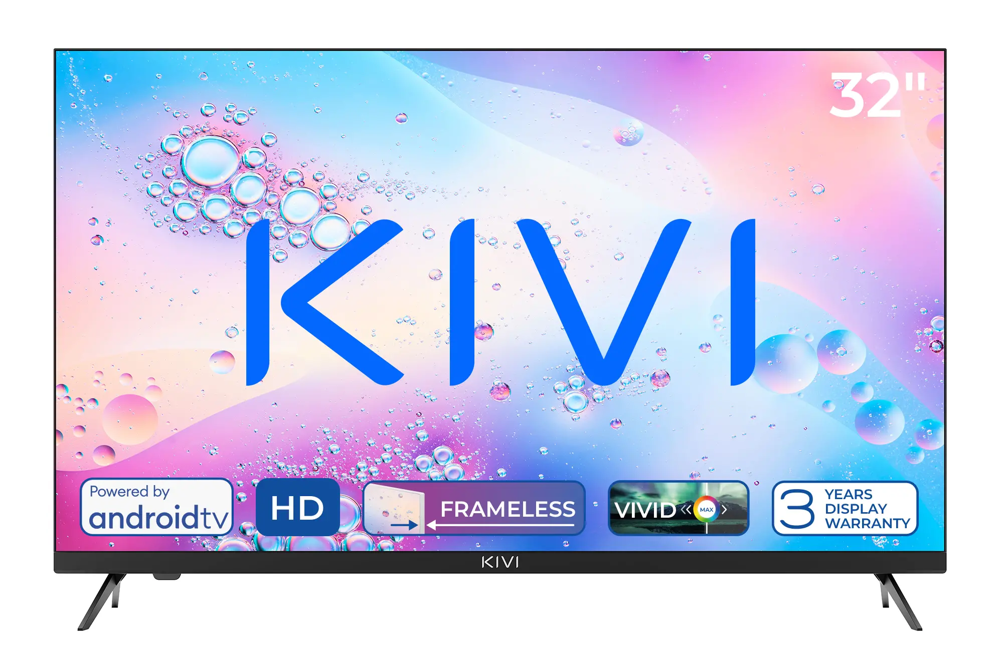 Telewizor KIVI 32H760QB 32" LED HD Ready Android TV DVB-T2