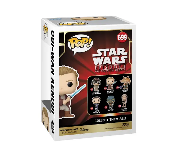Funko Pop Star Wars The Phantom Menace 25th Obi-Wan Kenobi
