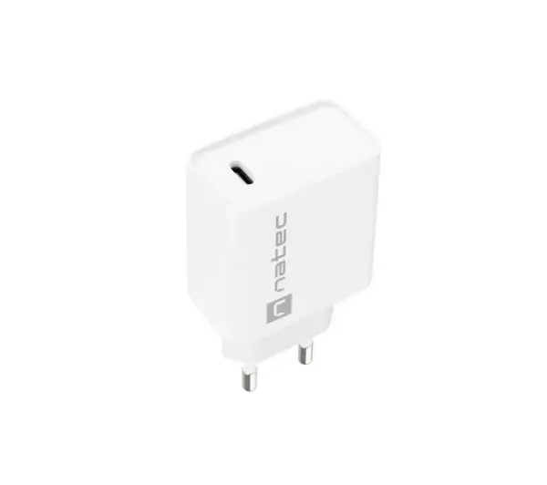 Natec Ribera 1x USB-C 20W Biały