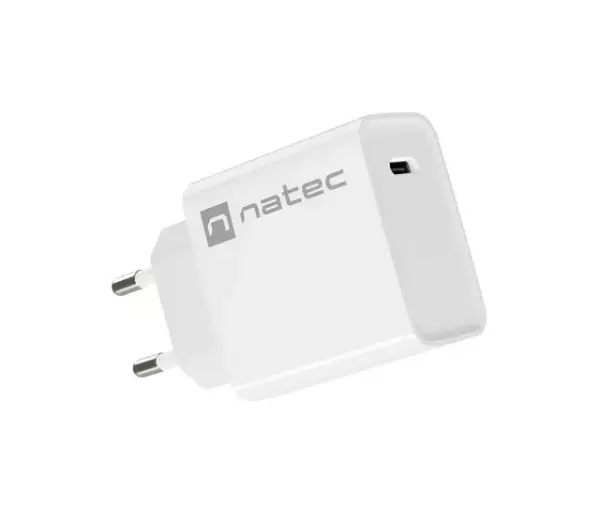 Natec Ribera 1x USB-C 20W Biały