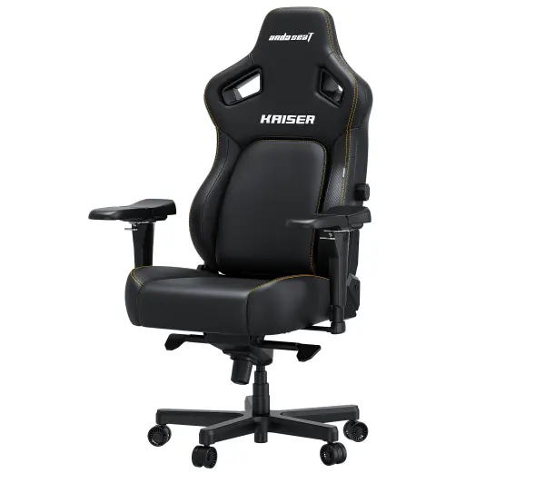 Anda Seat Kaiser 4 L Gamingowy do 120kg Skóra Eco Czarny - Kup na Raty - RRSO 0%