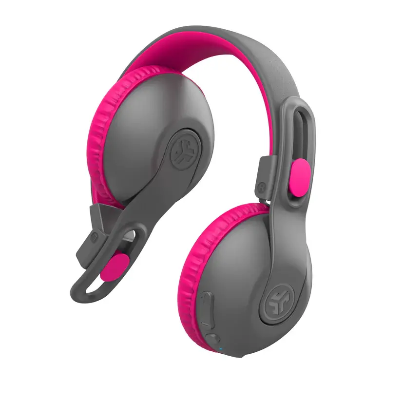 фото Навушники з мікрофоном JLab JBuddies Studio 2 Wireless Gray/Pink