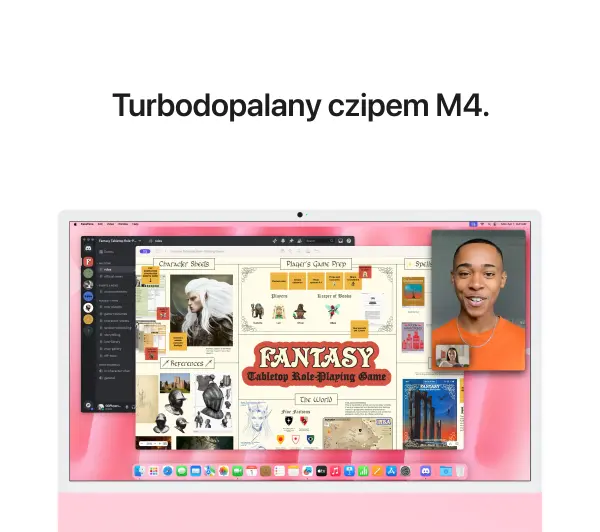 Apple iMac Retina 4.5K M4 10-rdzeni 23,5" 16GB RAM 512GB Dysk SSD macOS Różowy - Kup na Raty - RRSO 0%