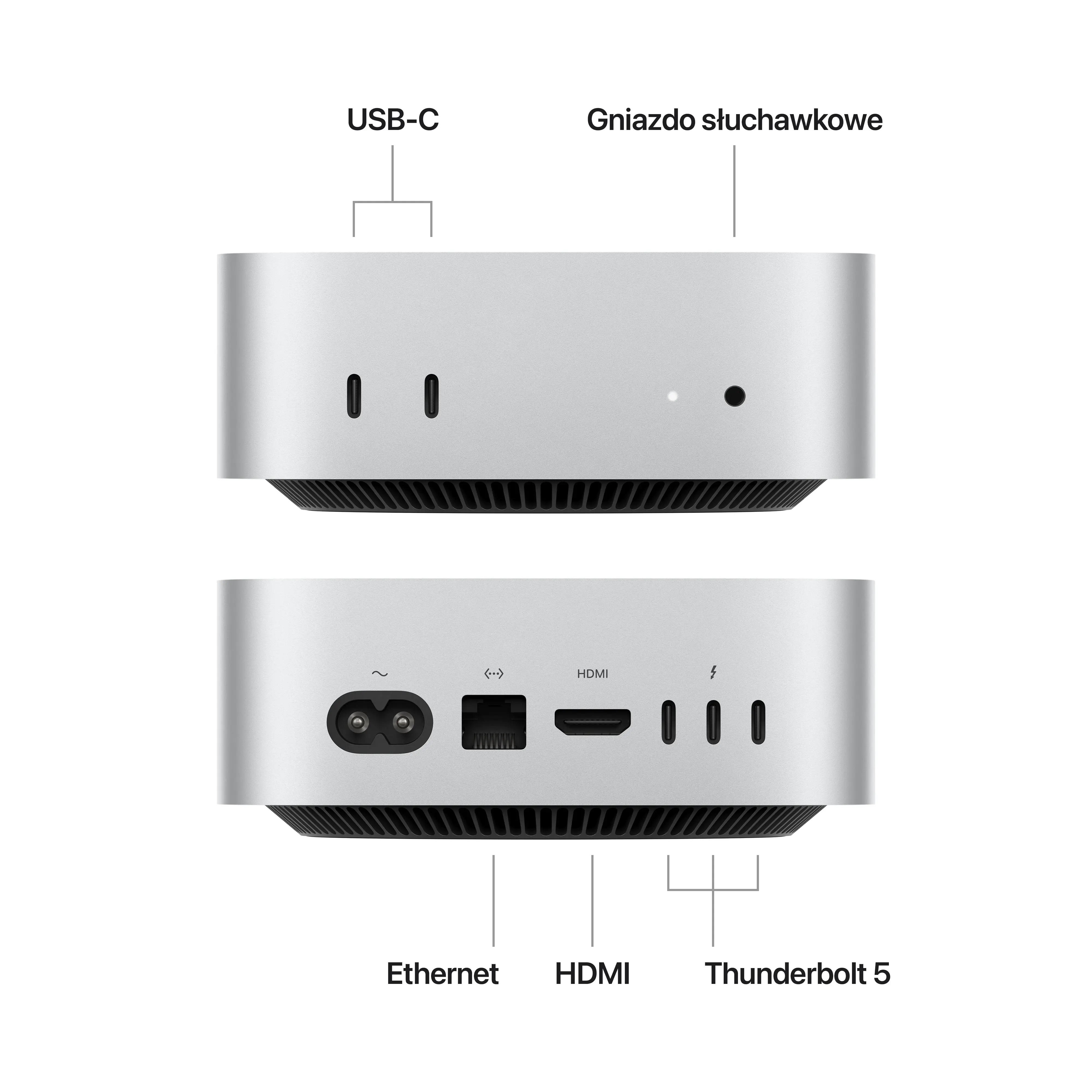MiniPC Apple Mac Mini 2024 M4 Pro 12-rdzeni 24GB RAM 512GB Dysk SSD macOS
