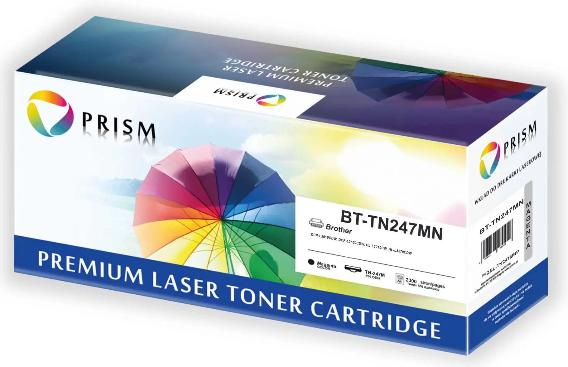 Toner Prism ZBL-TN247MNP (zamiennik TN-247M) Purpurowy
