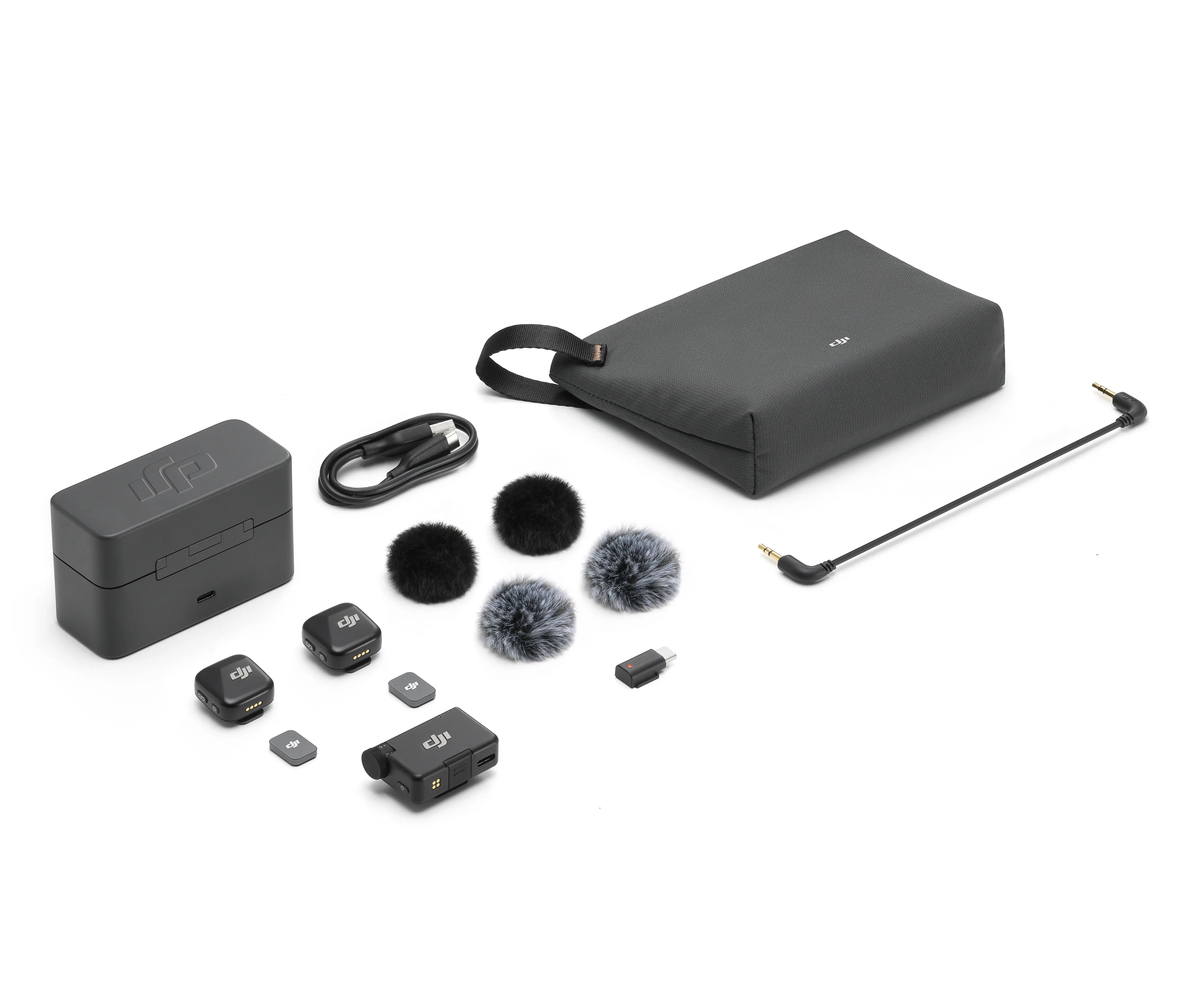 DJI Mic Mini 2TX+1RX 中古美品　DJI MIC Mini System mikrofonów bezprzewodowych DJI Mic Mini (2TX+1RX+etui
