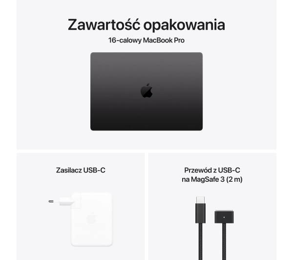 Apple MacBook Pro 2024 16,2" M4 Max 36GB RAM 1TB Dysk macOS Gwiezdna Czerń Funkcje AI - Kup na Raty - RRSO 0%