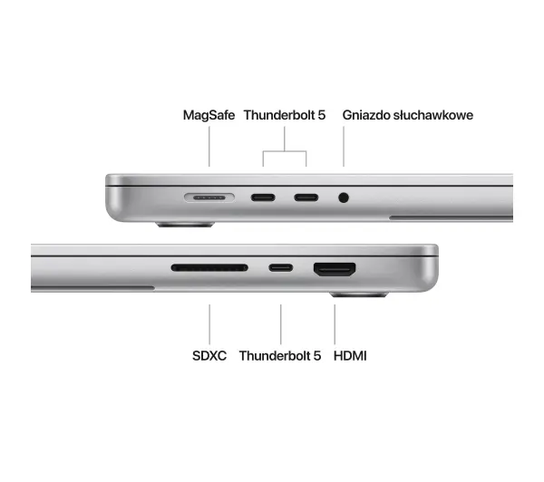 Apple MacBook Pro 2024 16,2" M4 Pro 48GB RAM 512GB Dysk macOS Srebrny Funkcje AI - Kup na Raty - RRSO 0%