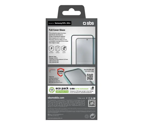 SBS Full Cover do Galaxy S25 Plus/S24 Plus