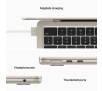 Apple MacBook Air 13,6" M2 16GB RAM 256GB Dysk macOS Księżycowa Poświata